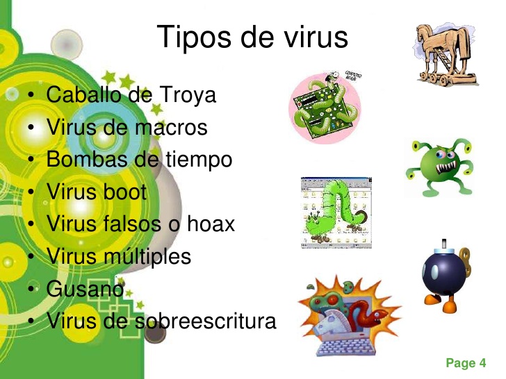 Resultado de imagen para tipos de virus informatico
